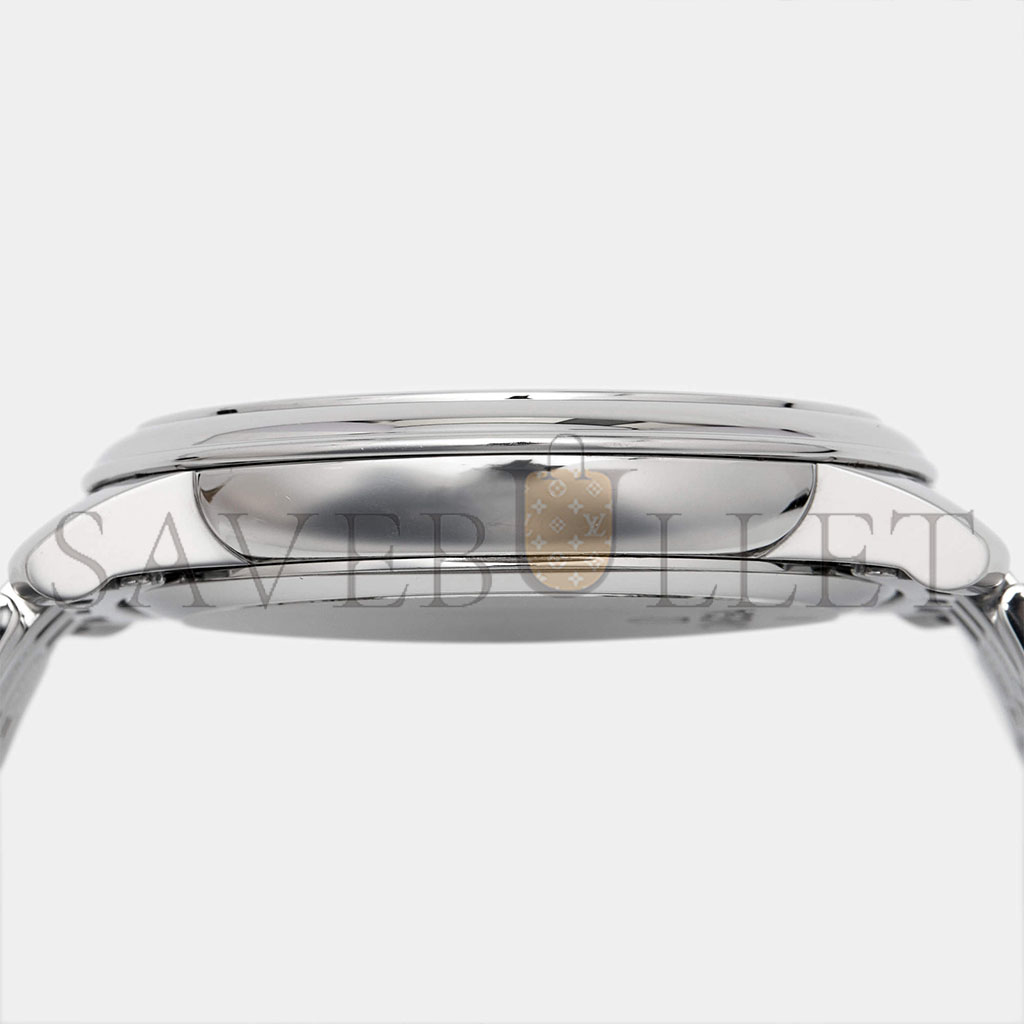 OMEGA SILVER STAINLESS STEEL DE VILLE PRESTIGE 45MM WATCH 424.10.40.20.02.003